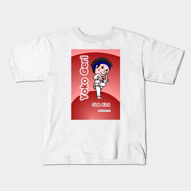 Karate Yoko Geri Kids T-Shirt by Jubilantspart